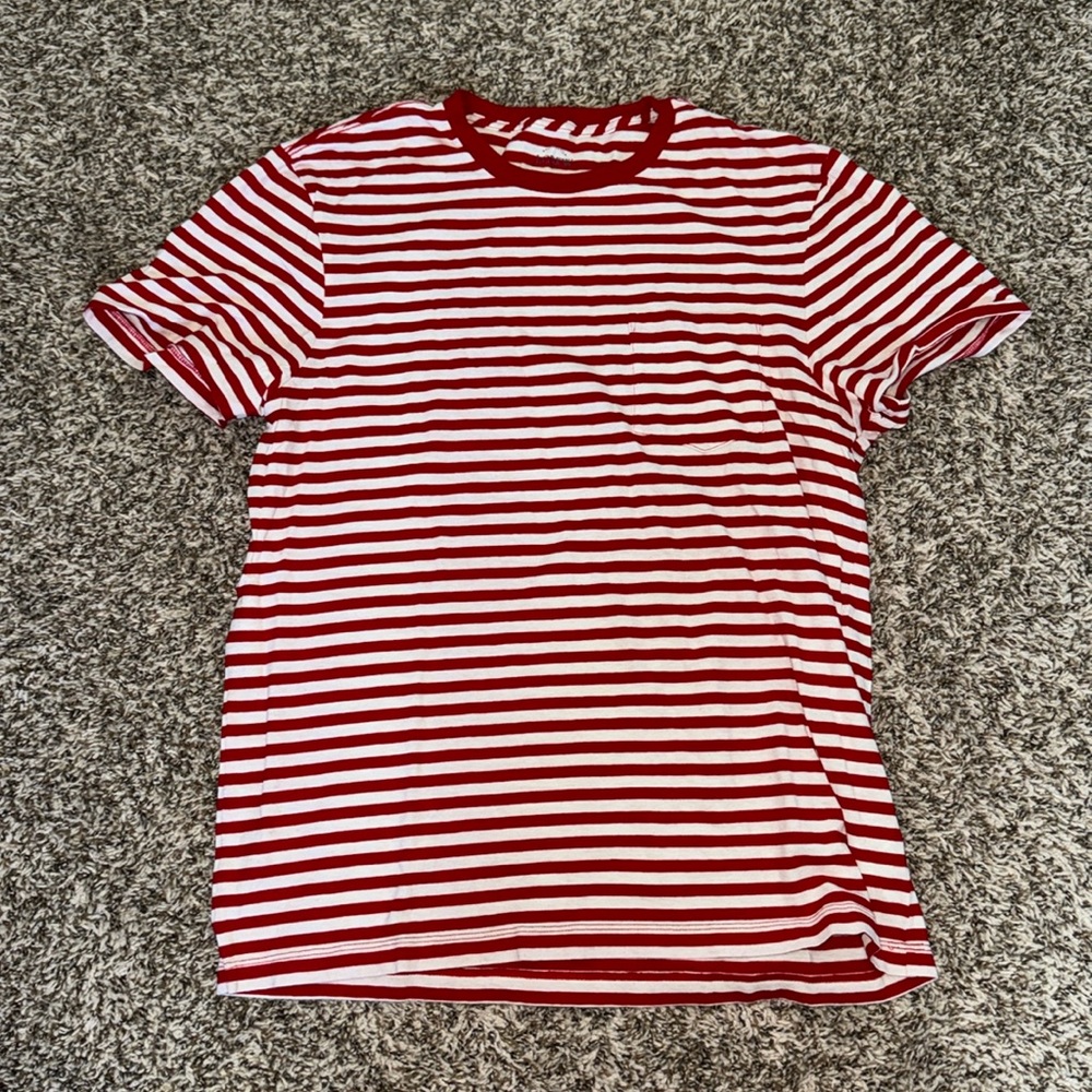 J Crew Factory Men Striped T Shirt - Medium